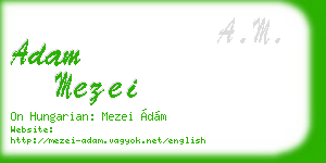 adam mezei business card